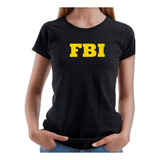 Camiseta Feminina Fbi Federal