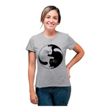 Camiseta Feminina Gato Zen