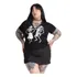 Camiseta Feminina Halloween Caveiras Dançando Rock