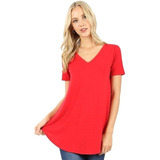 Camiseta Feminina Longline Decote
