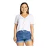Camiseta Feminina Manga Curta De Malha De Viscose Gola V
