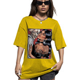 Camiseta Feminina Oversized Caveira