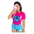 Camiseta Feminina Personagem Stitch Desenho Lilo Ohana Filme