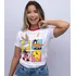 Camiseta Feminina Personagem Tigrão, Pernalonga E Piu Piu