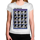 Camiseta Feminina Poster Banda Beatles Hard Days Night