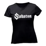 Camiseta Feminina Sabaton Banda