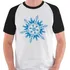 Camiseta Floco De Neve Natal Inverno Camisa Blusa Raglan