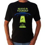 Camiseta Fluorescente Psicodelica Believe