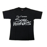 Camiseta Foo Fighters Turnê Sonic Highways Preto Kopz010