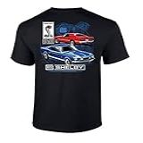 Camiseta Ford Mustang Gt500 Carro Ford Motor Company Stang Hotrod Gt500 Racing Performance Race Preta, Preto, 4x-large