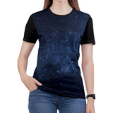 Camiseta Galaxia Feminina Planeta