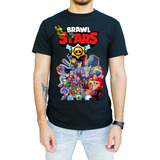 Camiseta Gamer Brawl Stars Preta 100  Algodão Fio30 1 Blusa
