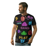Camiseta Gamer Neon Videogame
