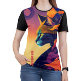 Camiseta Gato Feminina Cat