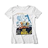 Camiseta Geek Feminina Cat Wars 5 Cores (p, Branco)