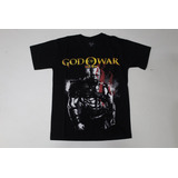 Camiseta God Of War Kratos Blusa Preta Adulto Unissex Epi366