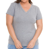 Camiseta Gola V Feminina
