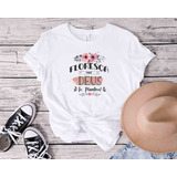 Camiseta Gospel Floresca Tamanho