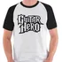 Camiseta Guitar Hero Jogo Rock Game Logo Camisa Blusa Raglan