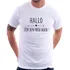 Camiseta Hallo, Ich Bin Neu Hier Camisa Masculina