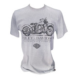 Camiseta Harley Davidson Cinza