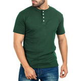 Camiseta Henley Slim Fit
