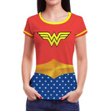 Camiseta Herois Feminina Roupas Super Camisa Blusa