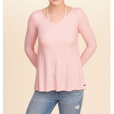 Camiseta Hollister Feminina Decotada