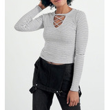 Camiseta Hollister Feminina Decote