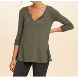 Camiseta Hollister Verde Musgo