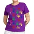Camiseta Infantil Adulto Autismo Mãos 100% Algodão Roxo