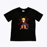 Camiseta Infantil Anime Naruto Tecido Algodão Unissex