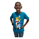 Camiseta Infantil Ash Pikachu