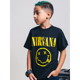 Camiseta Infantil Banda Nirvana Grunge