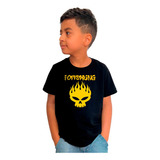 Camiseta Infantil Banda The Offspring Caveira