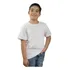 Camiseta Infantil Branca 100%algodao Fio 30.1 Gola Careca
