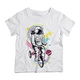 Camiseta Infantil Branca Astronauta