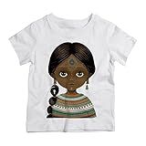 Camiseta Infantil Branca Menina Indiana Blusa Bege (as2, Numeric, Numeric_4, Regular)