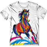 Camiseta Infantil Cavalo Color