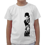 Camiseta Infantil Charlie Chaplin