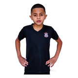 Camiseta Infantil Corinthians Preta