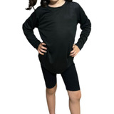 Camiseta Infantil Dry Fit Proteção Uv35+ Manga Longa Unisex