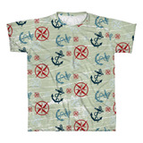 Camiseta Infantil Estampa Maritima