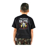 Camiseta Infantil Estampada Tropa