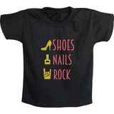 Camiseta Infantil Feminina Shoes