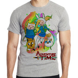Camiseta Infantil Kids Adventure Time Finn Jake Linda