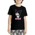 Camiseta Infantil Kuromi My Melody Anime Hello Kitty Criança