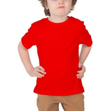 Camiseta Infantil Lisa 100% Algodão Fio 30.1 Gola Redonda