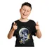 Camiseta Infantil Masculina Menino Astronauta Skate Estilosa