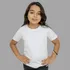 Camiseta Infantil Meninas 100% Algodão Camisa Lisa Feminina